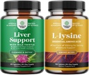 Suplement Lizyny 1000mg - Suplementy Żywieniowe - Ziołowy Suplement Wątroby z Otylem Sylimaryny - Suplement Kwasów Aminowych L- lizyny