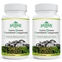 Active Hexose Corerelated Compound 1500 mg Supplement, Natural 8 Mushroom Extract Supplement, System immunologiczny, Funkcja wątroby, Natural Killer i T Cells Activity, 180 Veggie kapsułki