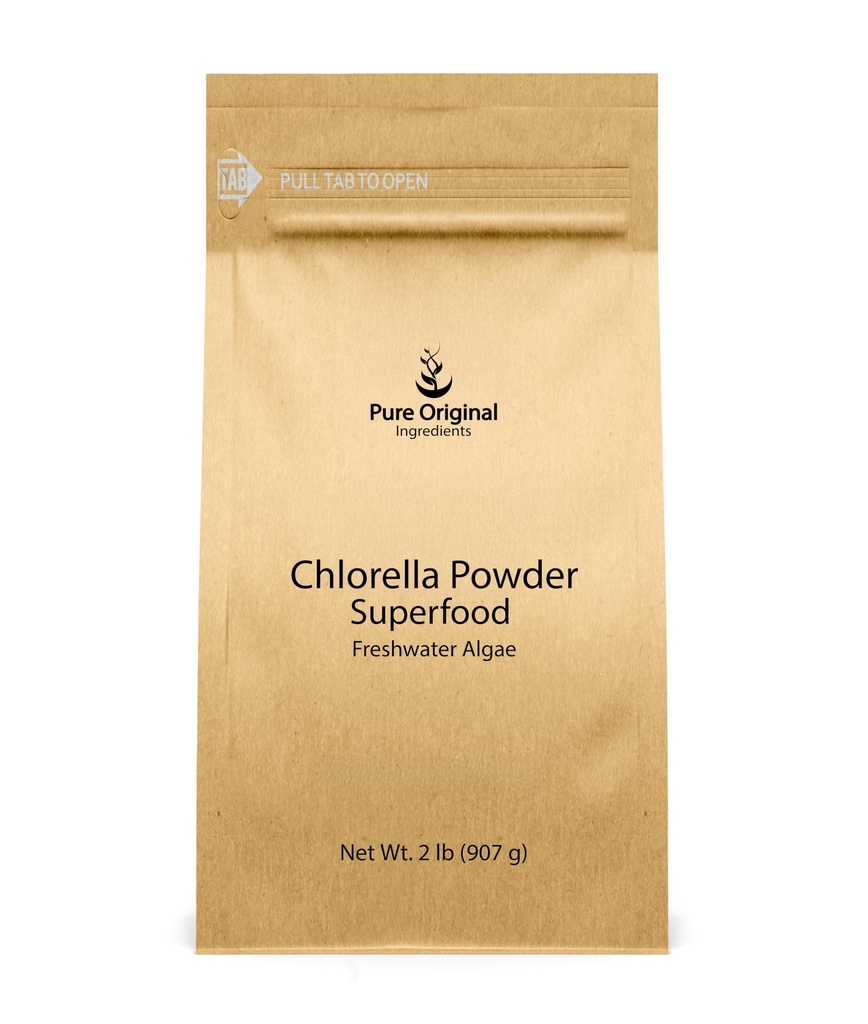 Proszek Chlorella (2 lb) Superfood, Algi słodkowodne, Naturalne