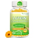 Luteina 20 mg z Zeaksantyną Gummie, Luteina i Zeaksantyna Suplementy z Witaminy Oko C, E, Borówka dla Eye Health - 60Cts
