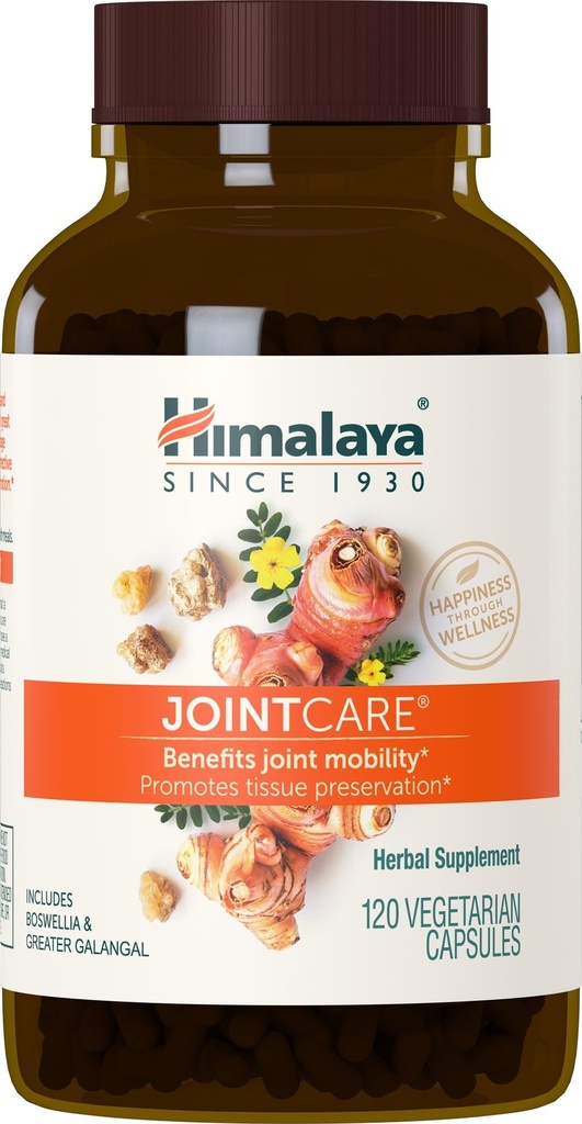 Himalaya JointCare z Boswellią, Joint Supplement for Men and Women, 1200 mg, 120 kapsułki, 1 Miesiąc dostawy