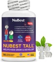 NuBest Wysokie Dzieci - Toddlers Witaminy i Dzieci Witaminy dla wieku 2 do 9 - Wsparcie Kość Siła, Ogólny Zdrowie i Immunitet - Kształty zwierząt - 90 Jagodowe tabletki do żucia 124; 6 Tygodnie dostaw