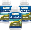 Best Naturals L- Tryptofan 1000 mg 60 tabletek (60 liczenie (opakowanie po 3))