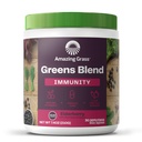 Amazing zieleń trawa miesza Superfood dla immunologicznego wsparcia: Super Zielony proszek Smoothie z organiczną Spirulina, Chlorella, Burak Root Powder, Digestive Enzymy i Probiotyki, Elderberry, 30 Słupki