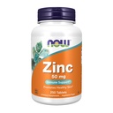 Teraz żywność Suplementy, Cynk (Glukonian cynku) 50 mg, Wspomaga funkcje enzymatyczne *, Wsparcie immunologiczne *, 250 Tabletki