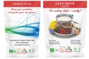 Cutting Edge Cultures Prebio Plus + Kefir Starter Culture Prebiotic Fiber Powder Best Custom Mix of Organic Prebiotic Fibers Dietetic Supplement (1 Prebio Plus + 1 Kefir 20g)