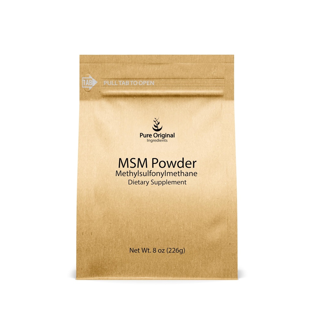 WSTRZYKIWACZ RODZAJOWY Metylosulfonylometan (8 oz) MSM, Siarka naturalna, Suplement diety