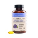 NatureWise Flaxseed Oil 1200 mg, Fish Free Omega 3 6 9 z 720mg ALA, Suplement diety dla wsparcia zdrowia serca - Organic, Cold Pressed, Non-GMO - 60 Softgels [2- Month Supply]