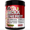 Evlution EVL BCAA Acids Powder - BCAA Energy Pre Workout Powder for Muscle Recovery Lean Growth and Endurance - Rewodnisty post Workout Recovery Drink z naturalną kofeiną - Cherry Limeade