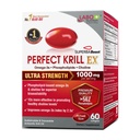 Labo Nutrition Perfect Krill EX, 1000mg oleju kryla antarktycznego Omega 3 EPA DHA, Najwyższe fosfolipidy (ponad 56%) z Cholina, Astaksantyna 124; Heart Brain Eye Joint Health, Made in USA, 60 softgels