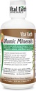 Vital Earth Minerals Humic Minerals - Suplement kwasu Fulvic z 70 + Minerały śladowe, Elektrolity do odzyskiwania i równowagi, 32 Oz + 1 Oz Cup