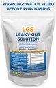 Leaky Gut Repair w / L Glutamine & Prebiotics- Restore Gut, Leaky Gut Health Powder - Leaky Gut Repair Supplements for IBS, Restauring & Gut Lining Supports - Zawiera Guthealth Assist Book