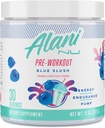 Alani Nu Pre Workout Proszek Blue Slush, Amino Energy Boost, Endurance Supplement, Sugar Free, 200mg Kofeina, L- Theanine, Beta- Alanine, L- Citruline, 30 Służenie