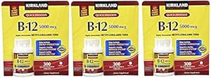 Kirkland Pospfa Podjęzykowy B- 12 000 µg, 300 tabletek (3 opakowania)