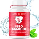 SIBO Relief 124; IBS Relief (Leczenie stopnia klinicznego) Bloating, Biegunka, Gut ciekły, Gaz 124; Opóźnione uwalnianie Peppermint 124; Suplement skuteczny na zespół jelita drażliwego i małych bakterii jelitowych Przerost