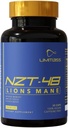NZT- 48 Premium Brain Booster - Lions Mane Supplement Kapsułki - Nootropowe suplementy mózgu dla pamięci i skupienia - Pigułki mózgu - Naturalna energia - Kofeina wolna, Fosfatydylseryna, 30 Służenie