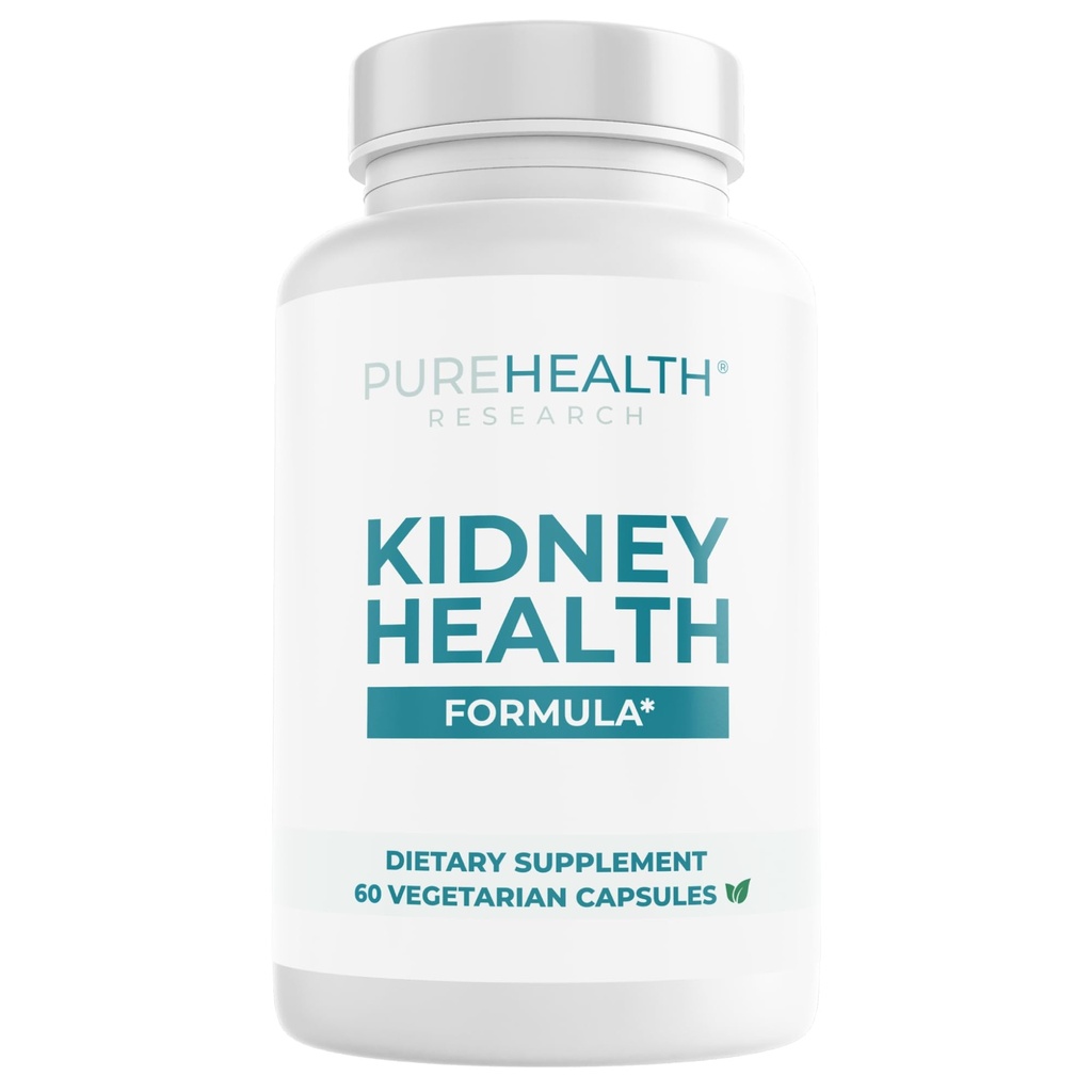 PUREHEALTH BADANIA NAUKOWE Formuła zdrowia nerek - Kompletne rozwiązanie do czyszczenia nerek od skutecznego rozpuszczania kamieni nerek z Chanca Piedra Stone Breaker dla Ultimate Nerki Support - 1 butelka