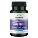 Swanson Copper Antioksydant Immune System Red Blood Support Mineral Supplement (chelat miedzi) 2 mg 300 Tabs (2 opakowania)