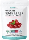 USDA proszek żurawinowy Organic Certified - Organic Sok żurawinowy Koncentrat Wsparcie moczu Tract Zdrowie kobiet i mężczyzn - Czysty Berry Koncentrat Vegan Non-GMO & Filler Free (200 Servings)