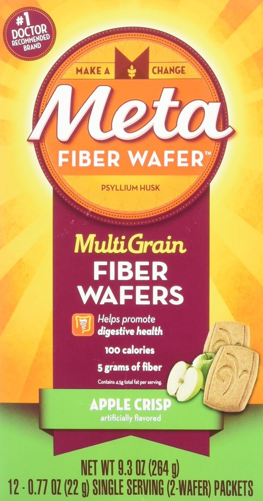 Metamucyl Fiber Wafers Jabłko Crisp 24 Każdy (Opakowanie po 6)