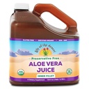 Lily of the Desert Aloe Vera Juice - Organiczny, Preservative-Free Wewnętrzny Filet Aloe Vera Drink z naturalnych enzymów trawiennych dla Gut Health, Tomach Relief, Wellness, Glowing Skin, 128 Fl Oz