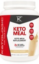 Ketologic Keto Meal Replacement Shake Powder for Optimal Results + MCT Oil + Grass- Fed Serwatka - Perfekcyjnie sformułowane Macros dla Ketosis - 20 Służenia - Wanilia