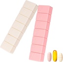 Sandderala 2Pack Cotygodniowy Pill Organizator, Bardzo duże 7 Dni Pill Przypadki podróży Codzienne Pill Box dla oleju rybnego, Wapń Tablets Supplements i inne witaminy Pill