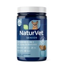 NaturVet Senior Advanced 5- in-1 Support Dog Supplement - Pomaga wspierać immunologiczny system, Serce, Wątroba, Funkcja poznawcza, Zdrowie oczu - Zawiera Ginkgo Biloba, Lutein - 60 Ct.