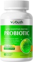 Probiotyki dla Kobiet i Mężczyzn - Probiotyka 50 Miliard CFU 18 Szczepy i 5 Enzymy Digestive dla Gut Health, Immune - Probiotyka Kapsułki Wspomaga Gaz & Bloating, Naturalne, Non-GMO, Gluten Free, 60ct