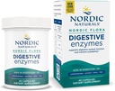 Nordic Naturals Nordic Flora Digestive Enzymes - 45 Kapsułki - Funkcje pokarmowe, optymalizuje dostępność odżywczą - Non-GMO - 45 Służenie