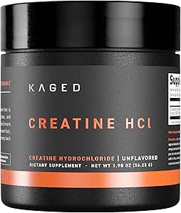 Puder Kreatywny HCl w klatce piersiowej, Unflavored, Muscle Building and Recovery Supplement, Opatentowana formuła, Wysoko rozpuszczalny proszek, 75 Słupki