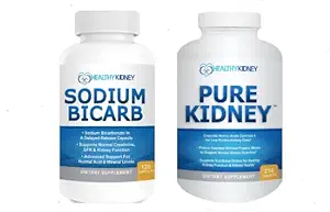 Pure Nerki & Sodu Bicarb 2- Pack Bundle do wspierania białka i wspierania normalnego poziomu kwasu