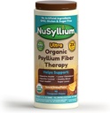 NuSyllium Ultra Pyllium Husk Powder, USDA Organic, 10.7 Oz, Sugar Free Keto- Friendly Fiber Supplement, Promotes Digestive Health * Orange, 42 Służenia