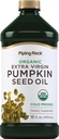 Piping Rock Pumpkin Seed Oil Organic Cold Pressed | 16 Fl Oz | Extra Virgin Liquid Supplement | Vegetarian, Non-GMO, Gluten Free
