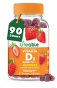 Witamina D Gumiaki dla dorosłych 124; 5000 IU 124; Great Tasting D3 Witamina 124; Wsparcie immunologiczne i zdrowe kości Suplement witaminy D dla mężczyzn, Kobiety 124; 90 Gumiaki Xia124; Żywe