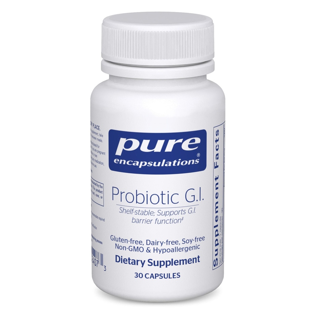 Pure Encapsulations Probiotic G.I. - Probiotyk stacjonarny do wsparcia zdrowia jelit i przewodu pokarmowego - z Lactobacillus & Bifidobacterium - 30 Kapsułki