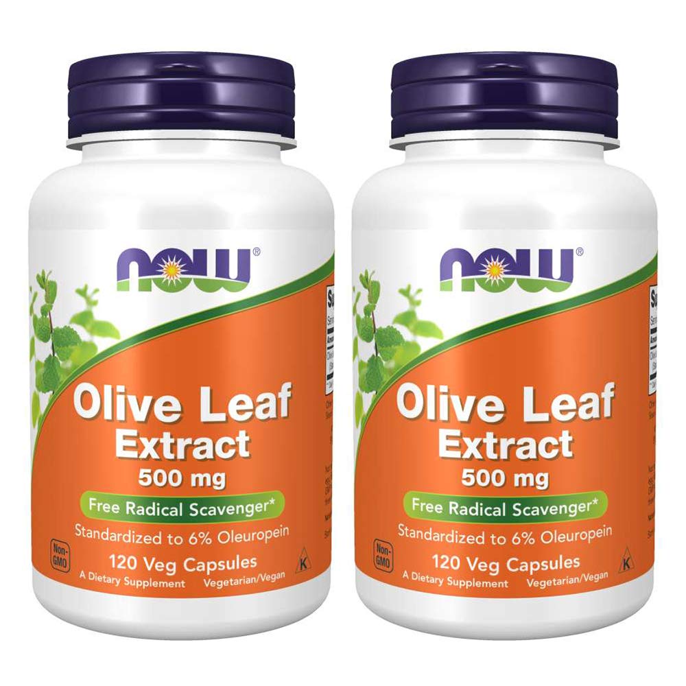 Teraz Foods Olive Leaf Extract 500mg Standaryzowane do 6% Oleuropein, 120 Vcaps (2 opakowania)