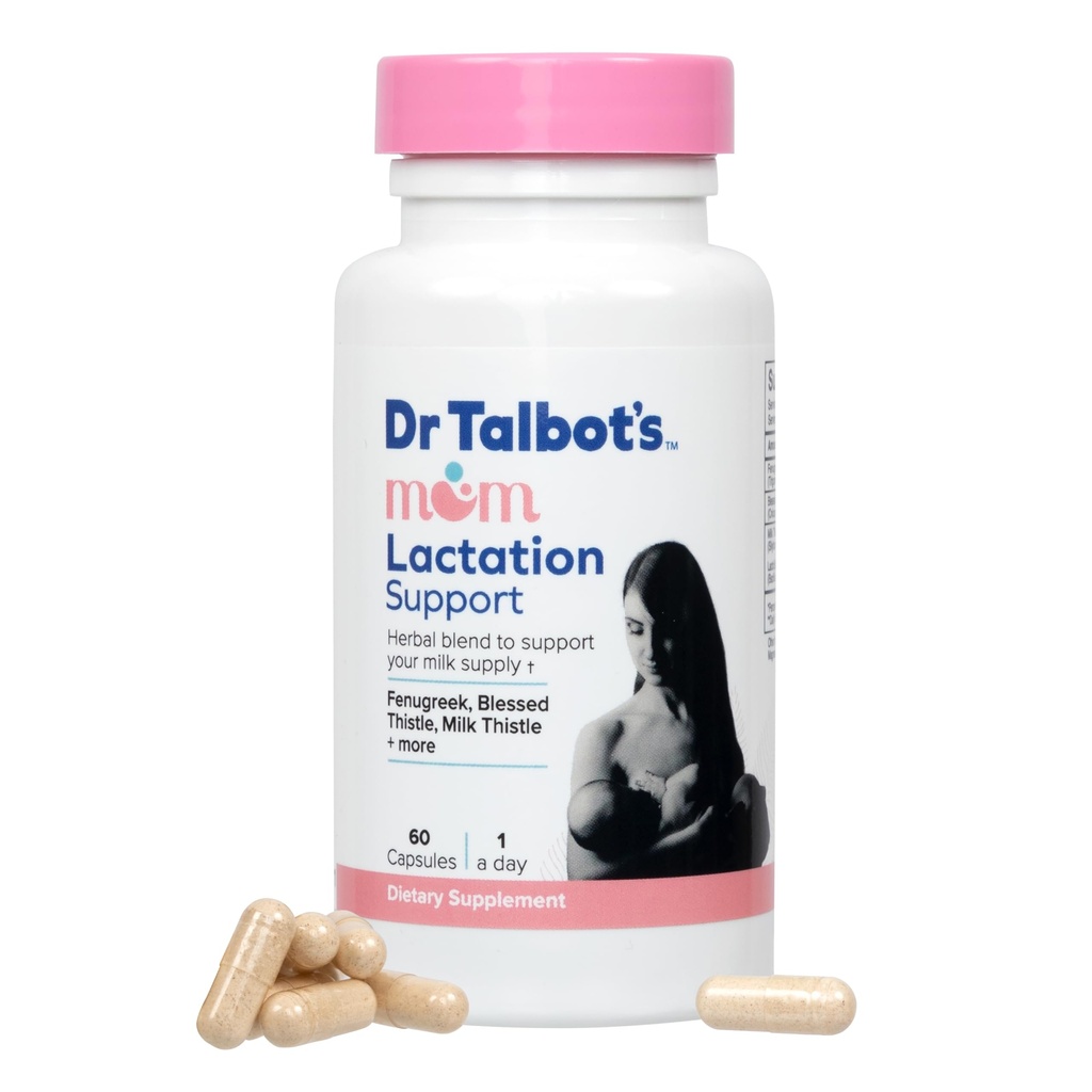 Doc Talbot Mama Probiotic Lactation Supplement Supplement - Herbal Mieszanka kozieradki, Błogosławiony Tistle, Mleko Tistle i więcej - 60 Kapsułki