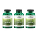 Swanson Milk Thistle - Herbal Liver Supplement Supplement - Naturalna formuła pomagająca utrzymać ogólne zdrowie i samopoczucie - (100 kapsułek, 500 mg każdy) 3 opakowania
