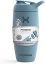 Promixx Butelka na shaker do golenia Izolowana ze stali nierdzewnej Butelka na wodę i shaker Cup, 18oz, Ocean Calm Blue