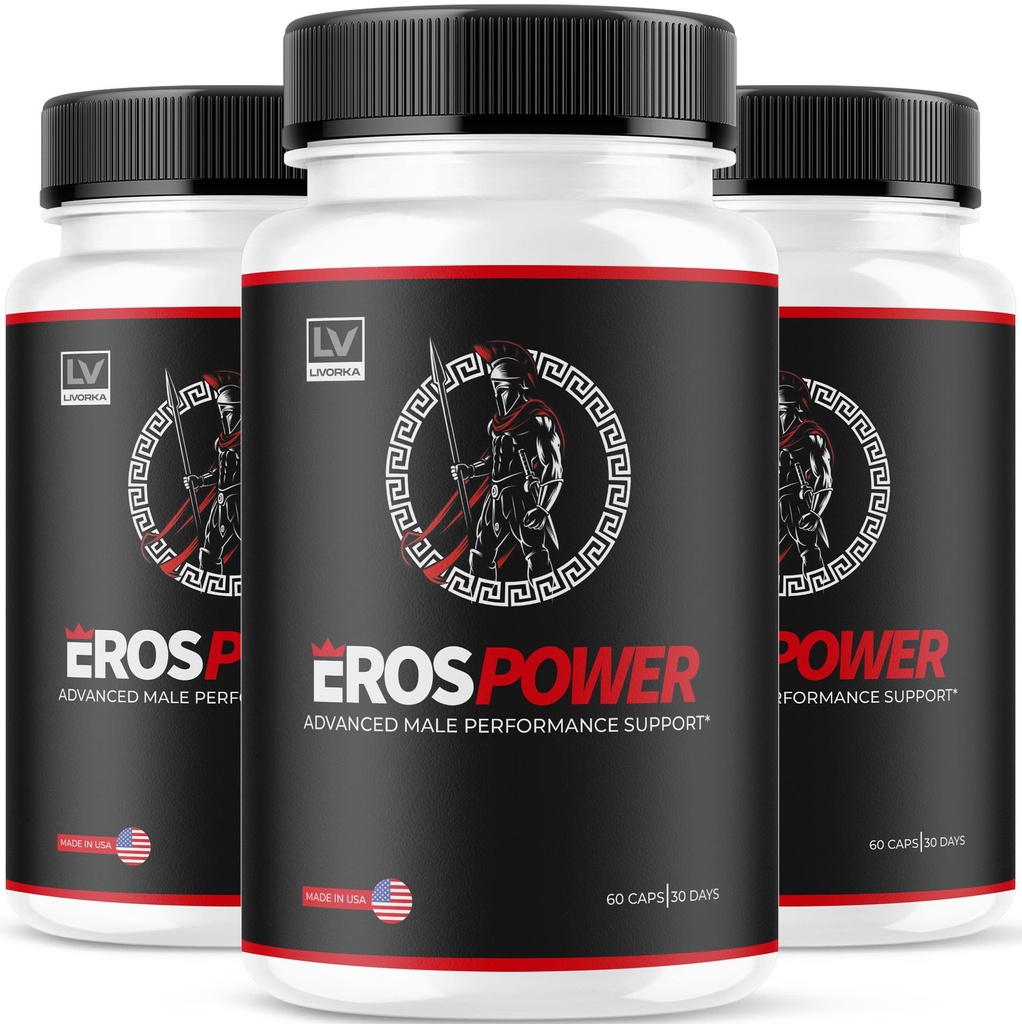 (3 Pack) Eros Power Supplement - Eros Power Supplement For Men, Eros Power Power, Eros Powder Supplement, ErosPower Advanced Formula, Eros Power Capsules For Men, Eros Power Pills, 180 Capsules For 3 Months