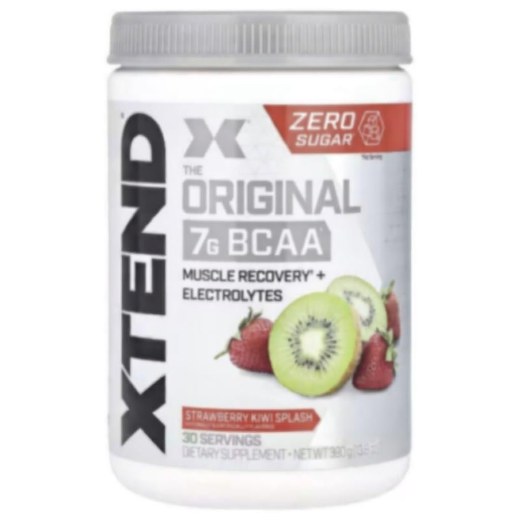Scivation Xtend BCAA Proszek, Amidy rozgałęzione łańcucha, BCAA, Truskawka Kiwi, 30 Służenia