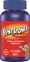 Flintstones Chewable Kids Witaminy, Kompletna Multivitamina dla dzieci i dzieci z żelaza, Wapń, Witamina C, Witamina D & więcej, 150ct