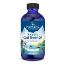 Nordic Naturals Arctic Cod Liver Oil, Unflavored - 8 oz - 1060 mg Total Omega- 3 z EPA & DHA - Heart & Brain Health, Healthy Immunitet, Ogólny Wellness - Non-GMO - 48 Służenie