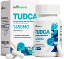 1450MG TUDCA Suplement do wątroby, Bile Salts Suplement do wsparcia wątroby Kompleks, Zdrowie wątroby dla wątroby Nerki Oczyszczanie Detox i naprawy, 60 Kapsułki
