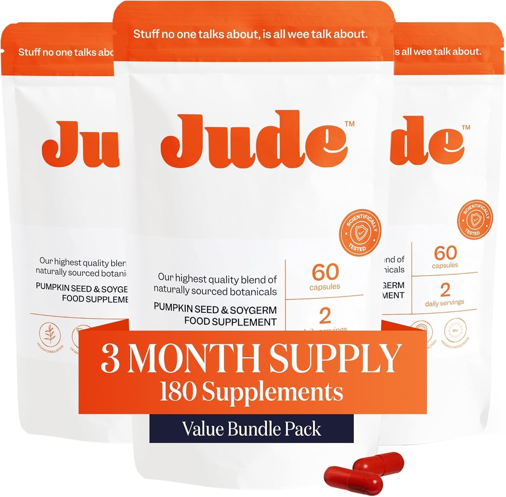 Jude Bledder Control Tablets, Codzienne uzupełnienie, Reduce Leaks, Relieve Need- to- Pilny, Poprawa snu, Nadmierne tabletki Bledder, 180 Kapsułki