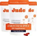 Jude Bledder Control Tablets, Codzienne uzupełnienie, Reduce Leaks, Relieve Need- to- Pilny, Poprawa snu, Nadmierne tabletki Bledder, 180 Kapsułki