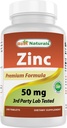 Najlepsze Naturals Suplement cynku jako Glukonian cynku 50mg 240 Tabletki - Wsparcie immunologiczne