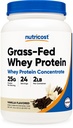 Nutricost Grass- Fed Koncentrat białka serwatki (Vanilla) 2LBS - Niedenaturowany, Non-GMO, Gluten Free