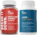 Dr Tobias Wątroba 21 dzień Czystki i Jabłko Cydr Gummie - Wspiera Digestive Health and Liver Detox, Wegan, Non-GMO